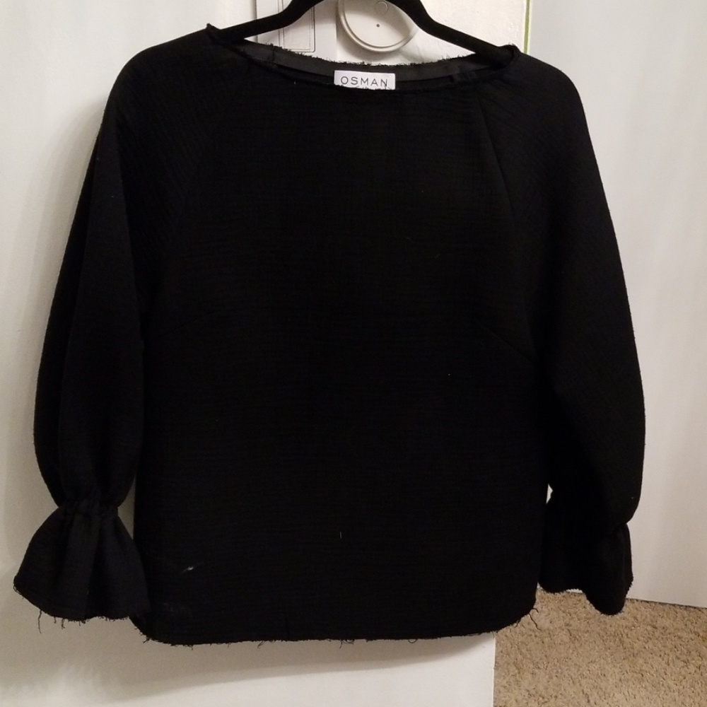 Osman guilted tie sleeve top